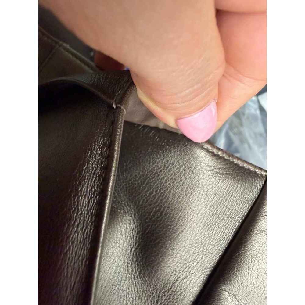 Authentic Louis Vuitton Mahina Black Leather Long Wallet Monogram Wallet W/Chain - Picture 14 of 15